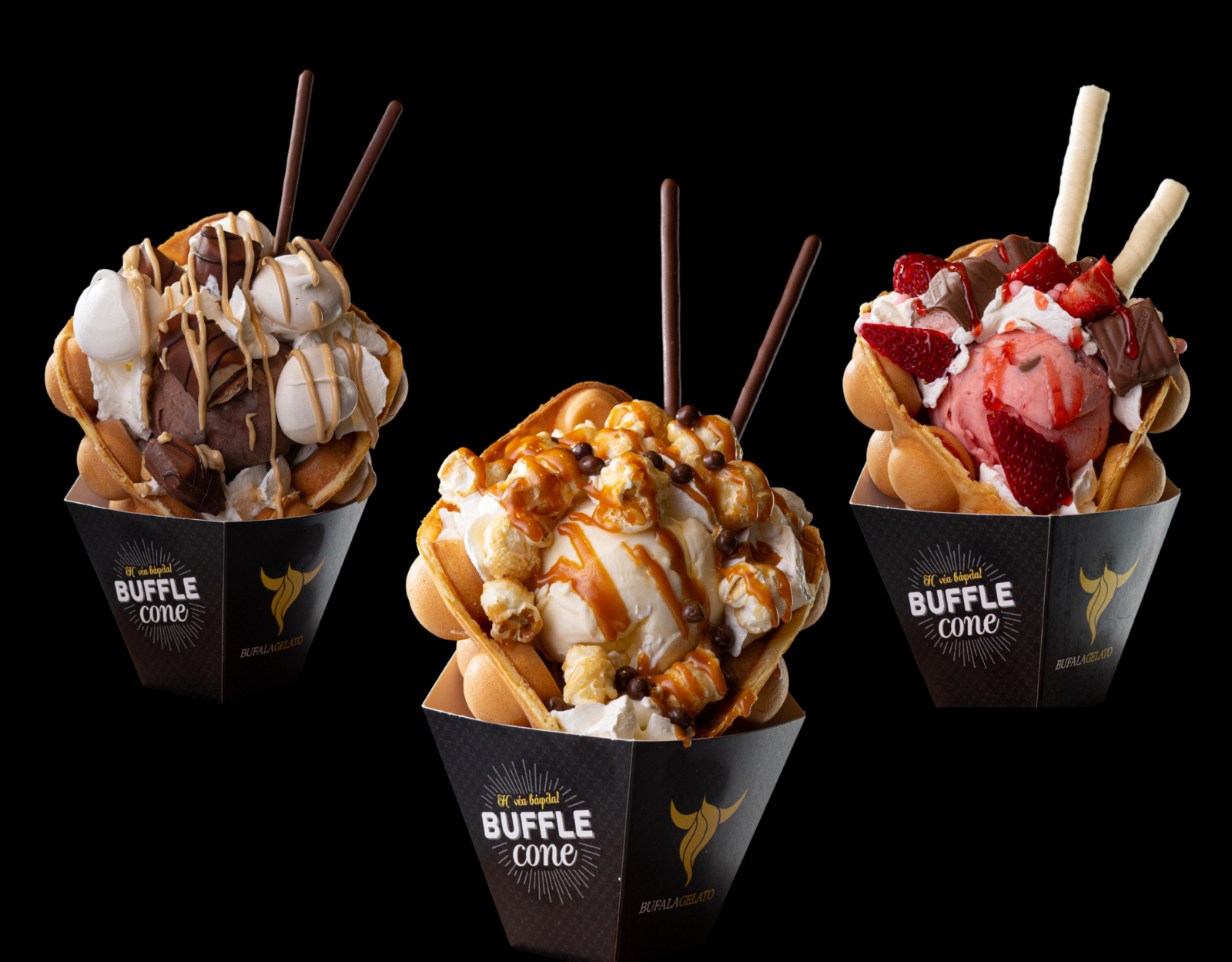 Το ολόφρεσκο βουβαλινό παγωτό και το buffle cone του Bufala Gelato