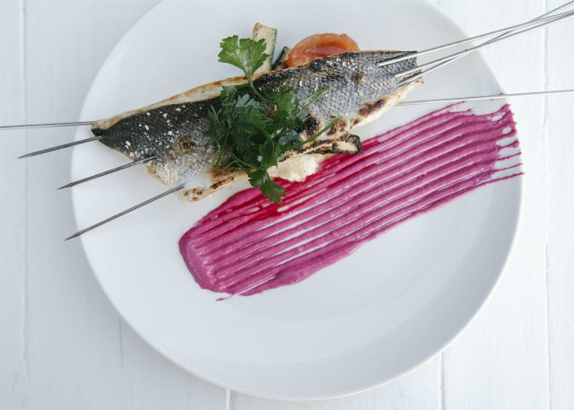 Το crispy Λαβράκι του Blue Fish