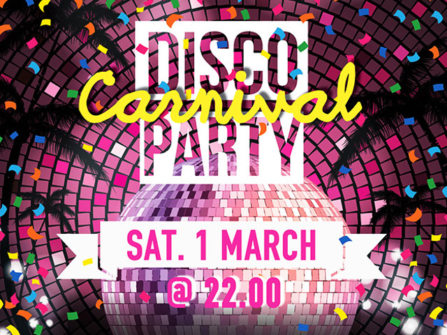 Disco Carnival party στο Due Cavalieri στη Μαρίνα Φλοίσβου