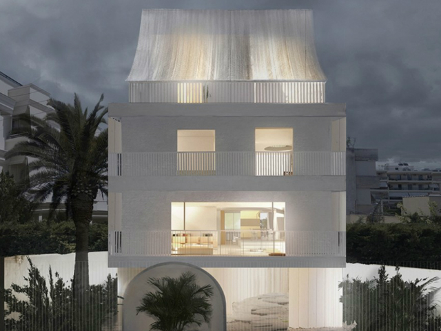 Γλυφάδα: Μια πολυκατοικία μετατρέπεται σε ρομαντική μονοκατοικία που θυμίζει Παρίσι