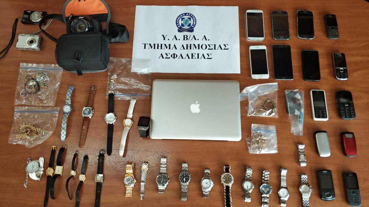 Δείτε τις φωτογραφίες από τα κλοπιμαία συμμορίας διαρρηκτών