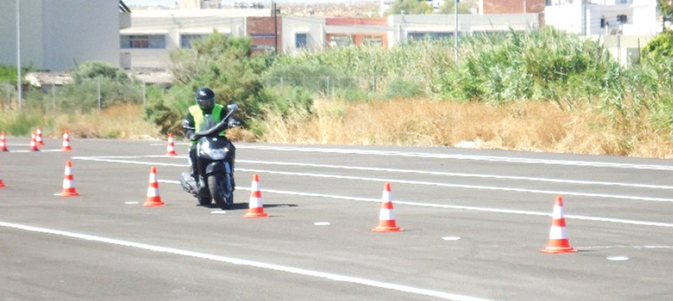 Παραδόθηκε μεγάλη πίστα για εξετάσεις οδηγών-δικύκλων στα νότια
