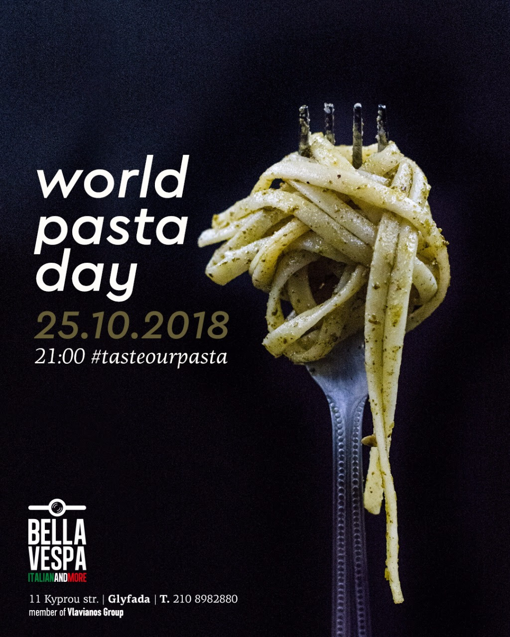 To Βella Vespa γιόρταζει την Παγκόσμια Ημέρα Ζυμαρικών