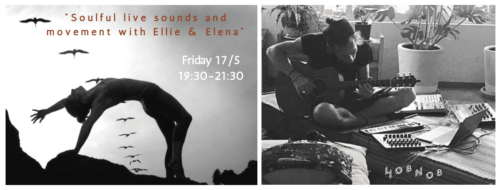 Soulful live sounds and movement with Ellie & Elena στο Hobnob