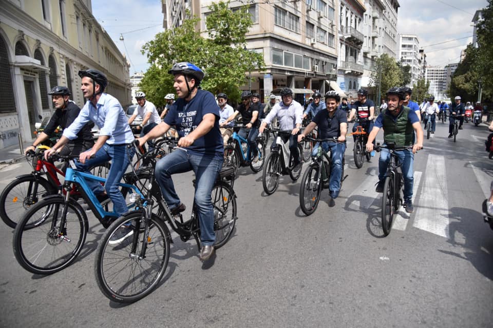 Οι Δήμαρχοι πήραν τα ποδήλατά τους!