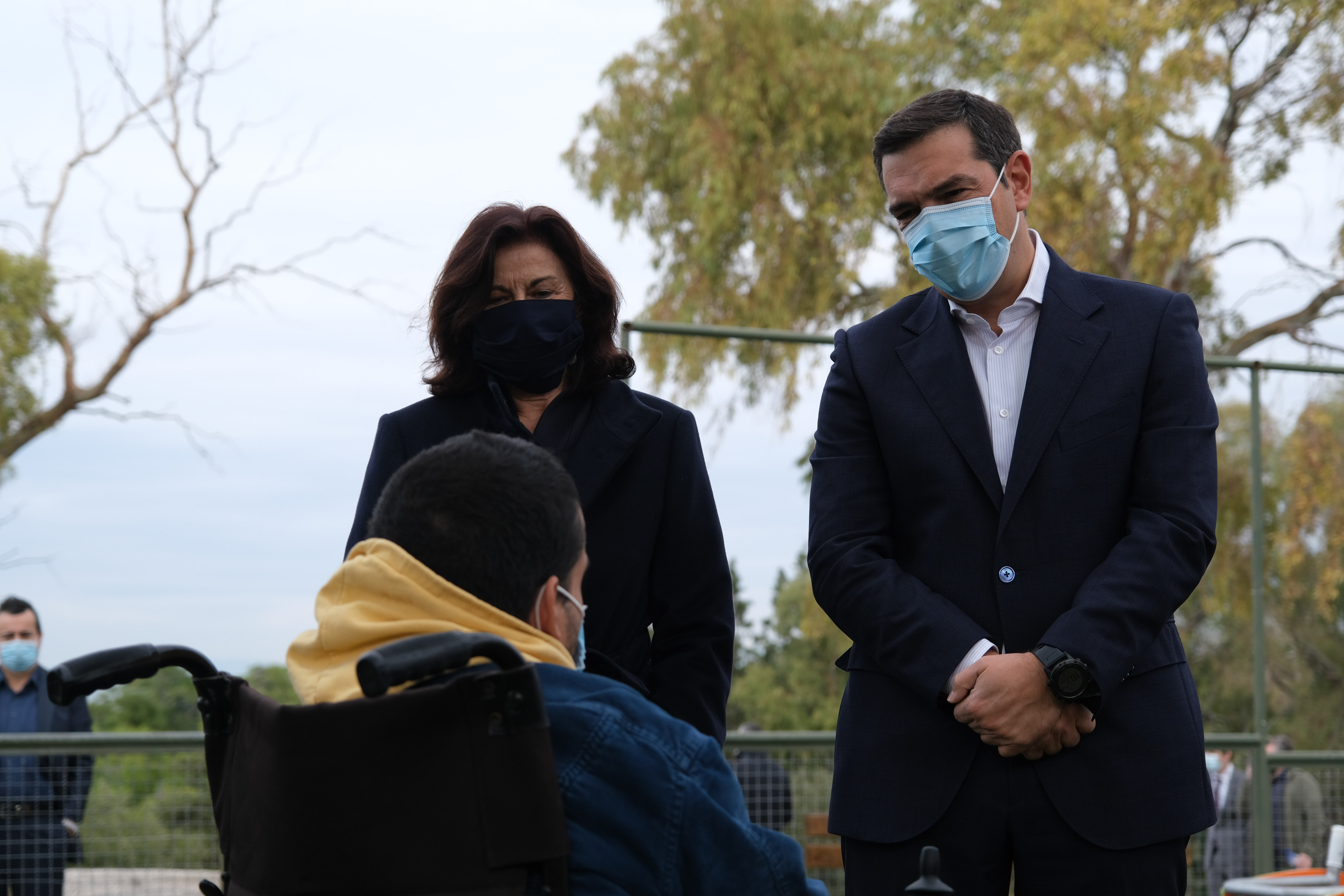 Επίσκεψη Τσίπρα στο ΠΙΚΠΑ Βούλας -Τον υποδέχθηκε η υφυπουργός Δόμνα Μιχαηλίδου