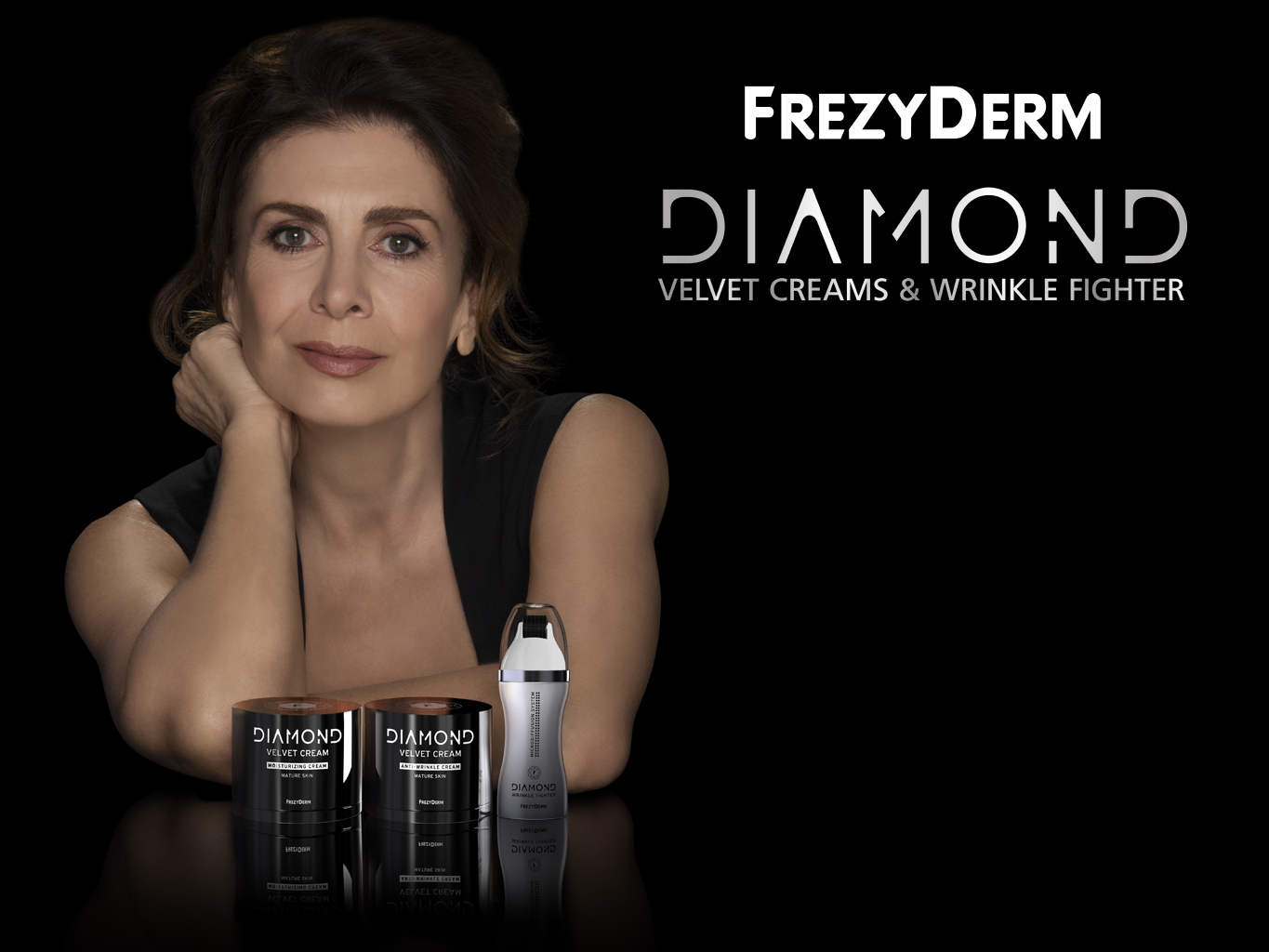 Η Κατερίνα Διδασκάλου Brand Ambassador της Frezyderm για τη σειρά προϊόντων DIAMOND Velvet