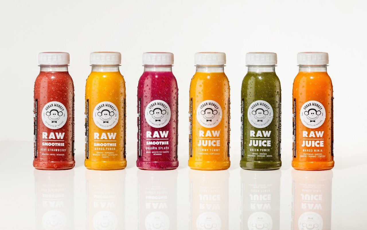 Από τη Μάνα Φύση… έρχονται σε σένα οι RAW χυμοί URBAN MONKEY