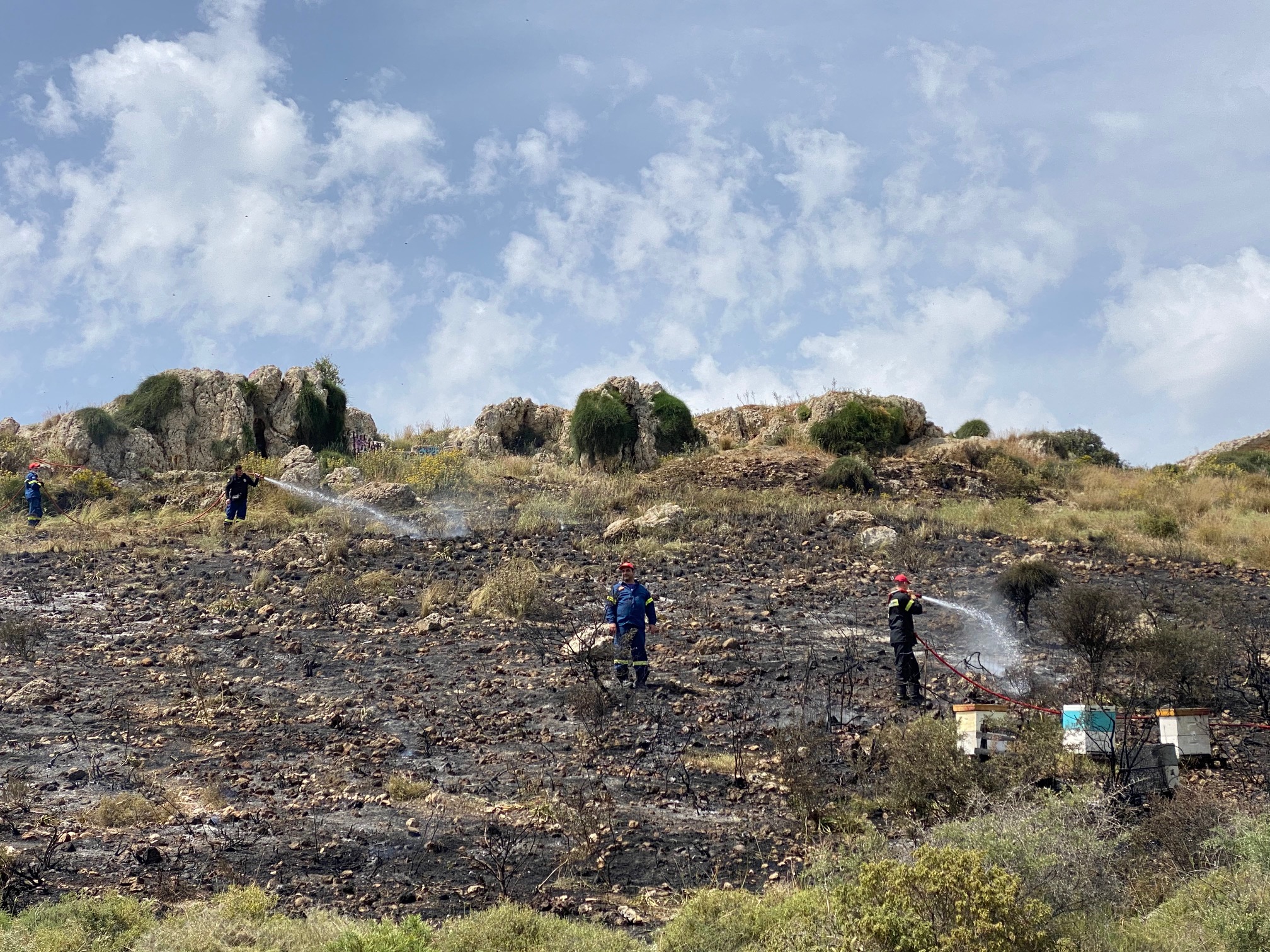 Άλιμος: Φωτιά στο Λόφο Πανί [ΕΙΚΟΝΕΣ]