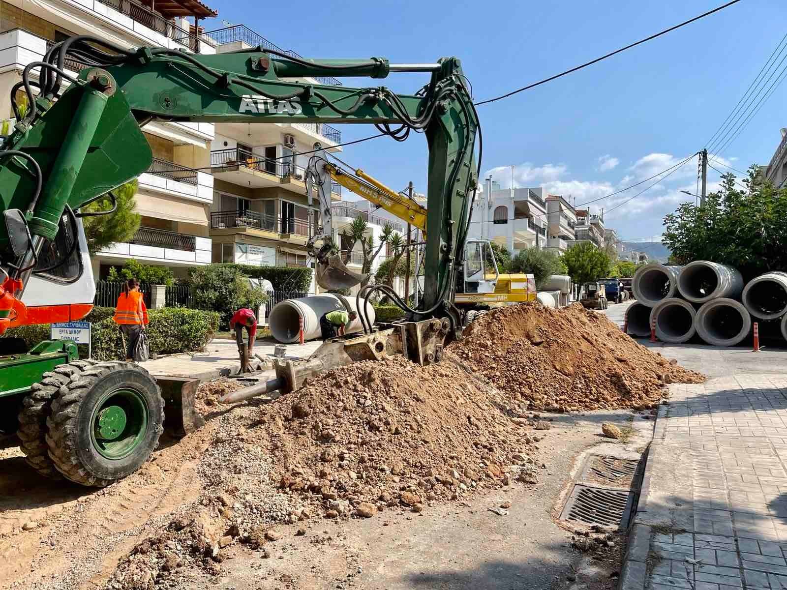 Δήμος Γλυφάδας: Ξεκίνησε το αντιπλημμυρικό έργο