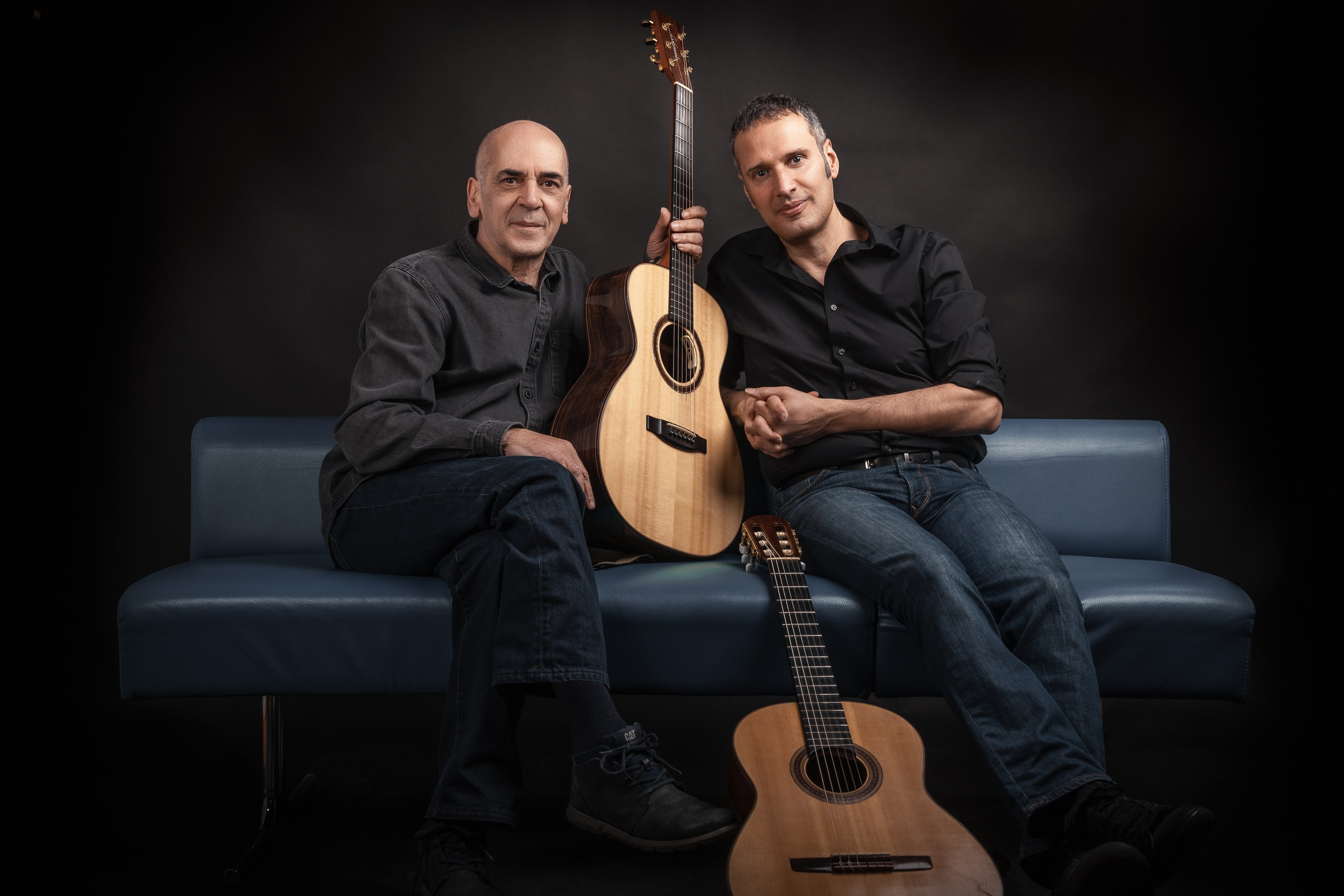 Ο Ορφέας Περίδης και ο Μανόλης Ανδρουλιδάκης στο Faliro Summer Theater