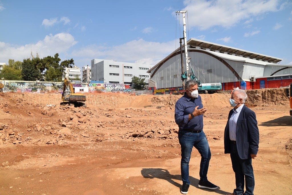 Δήμος Νέας Σμύρνης: Επίσκεψη του Περιφερειάρχη Αττικής στα έργα κατασκευής του νέου κλειστού Γυμναστηρίου