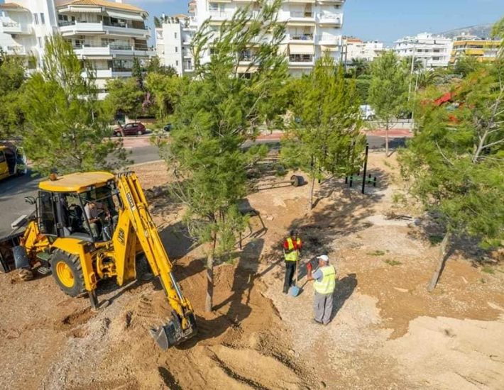 Δήμος Γλυφάδας: Νέα δέντρα γεμίζει η πόλη