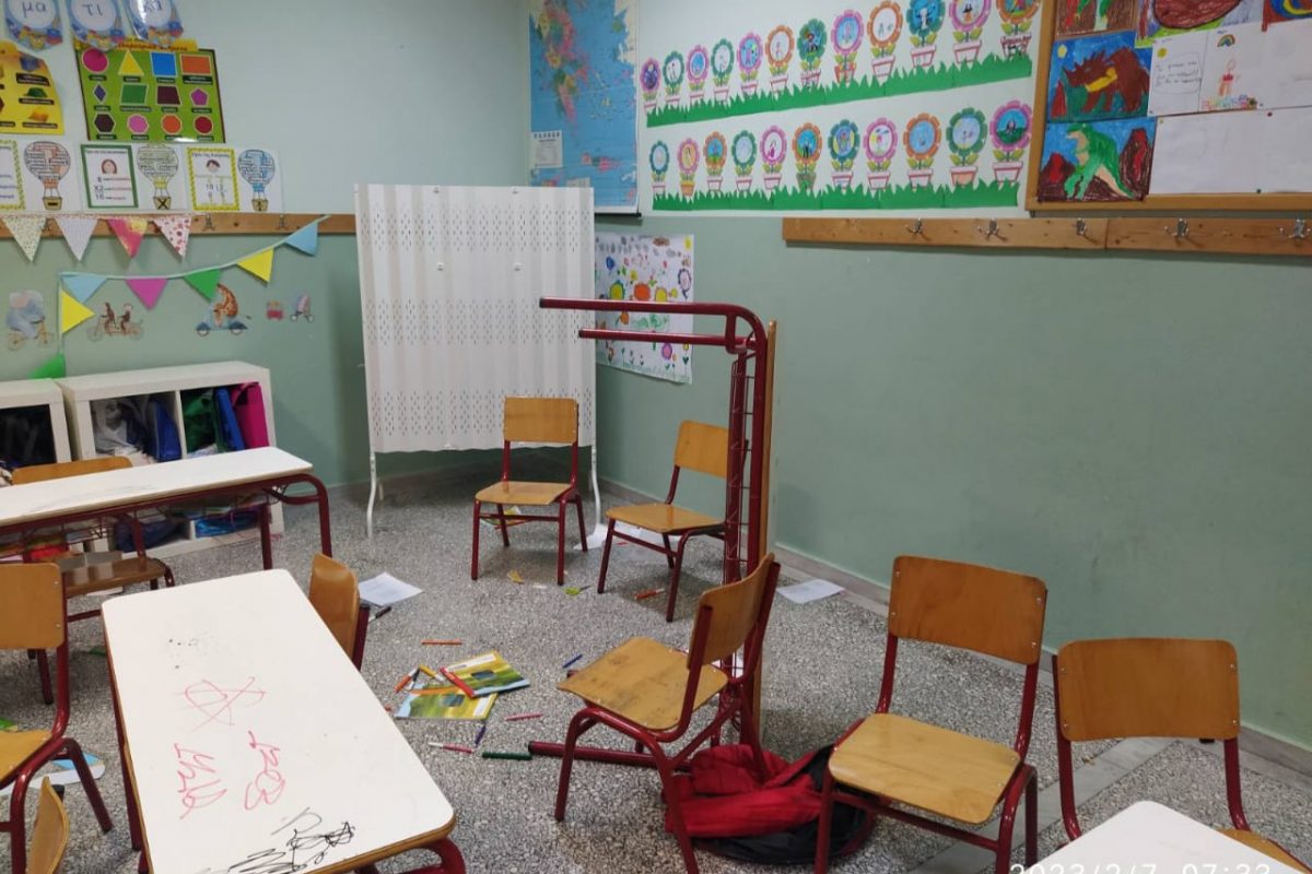 Βούλα: Άγνωστοι βανδάλισαν το 3ο Δημοτικό σχολείο [ΕΙΚΟΝΕΣ]