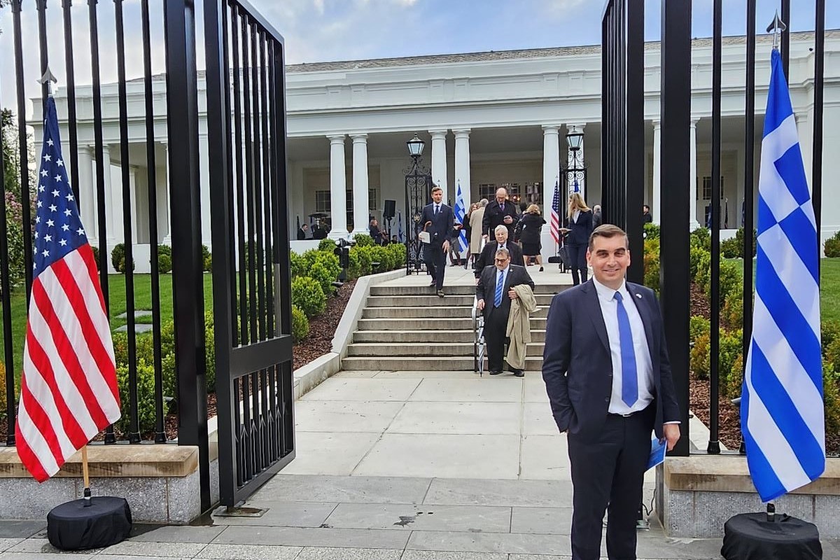 Ο δήμαρχος Ελληνικού-Αργυρούπολης Γιάννης Κωνσταντάτος στον Λευκό Οίκο