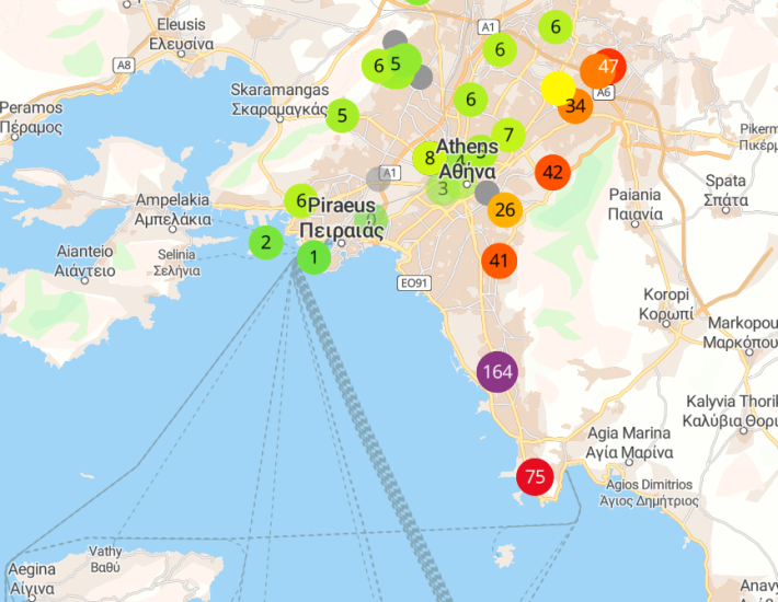 Καπνός στην Αττική: Οδηγίες προστασίας – Ιδιαίτερα επιβαρυμένη η ατμόσφαιρα στα νότια προάστια