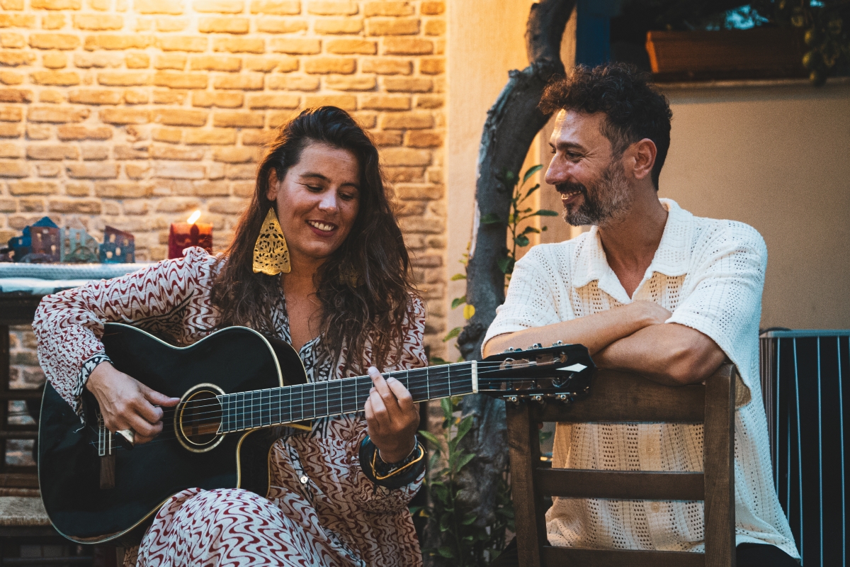 Συνάντηση στον Κήπο του Μεγάρου για το κουαρτέτο του Στάθη Άννινου με την Κατερίνα Πολέμη και τον Νίκο Ξυδάκη