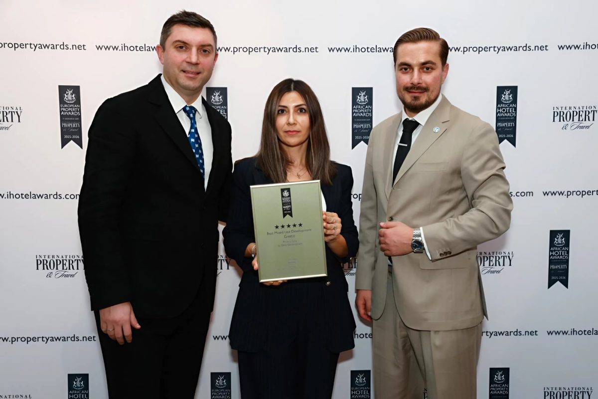 Η DKG Development τιμήθηκε με το βραβείο “Best Mixed-Use Development” στα International Property Awards 2025
