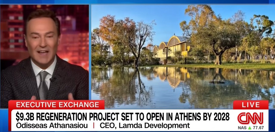 Οδυσσέας Αθανασίου: Ο CEO της LAMDA Development στο CNN για την πορεία του The Ellinikon