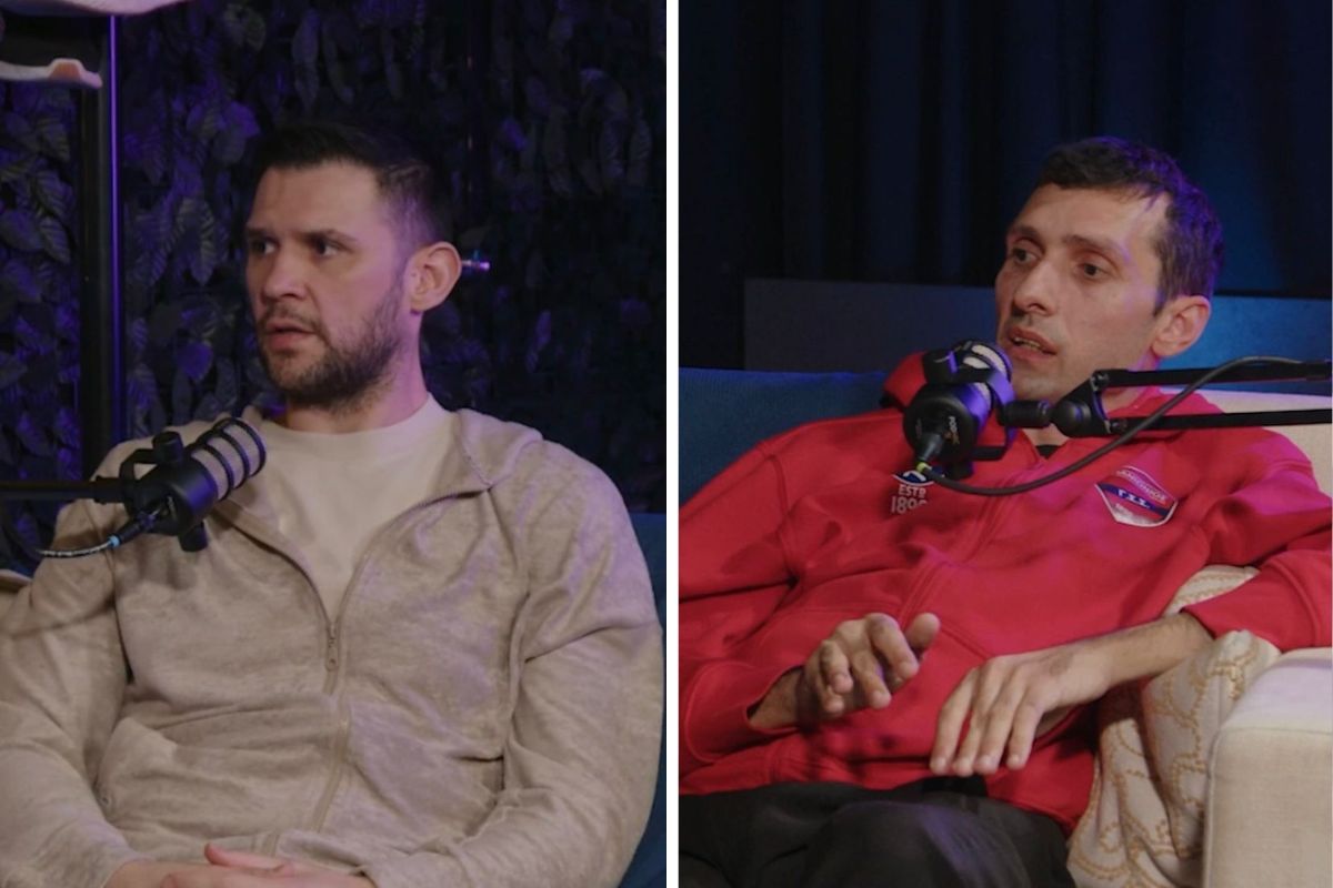 Ο Κώστας Παπανικολάου και ο Αλέξανδρος Λογοθετίδης στο “Χωρίς Παπούτσια”