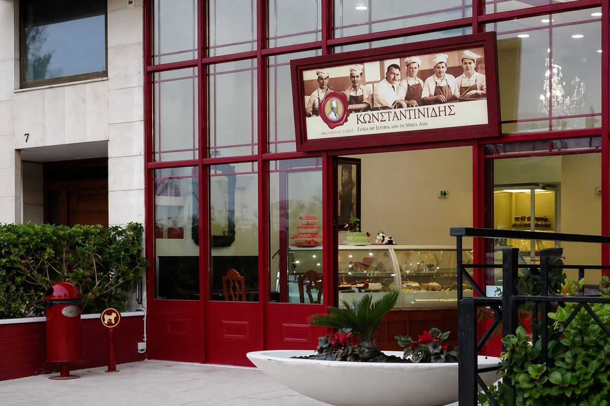 Ζαχαροπλαστεία Κωνσταντινίδης: Κατέβασε ρολά το κατάστημα της Γλυφάδας