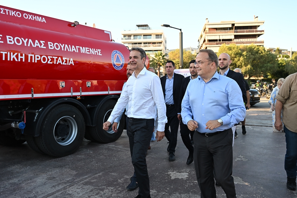 Όσα έγιναν κατά την επίσκεψη του Κυριάκου Μητσοτάκη στον Δήμο 3Β – Αντιπλημμυρικά έργα και Πολιτική Προστασία στο επίκεντρο